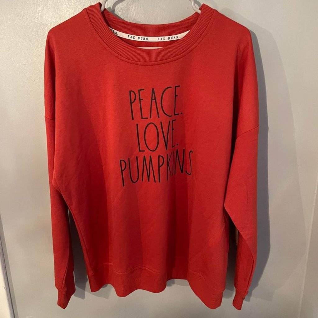 Rae Dunn Fall Pumpkin Super Comfy Sweater Size Large Nwt